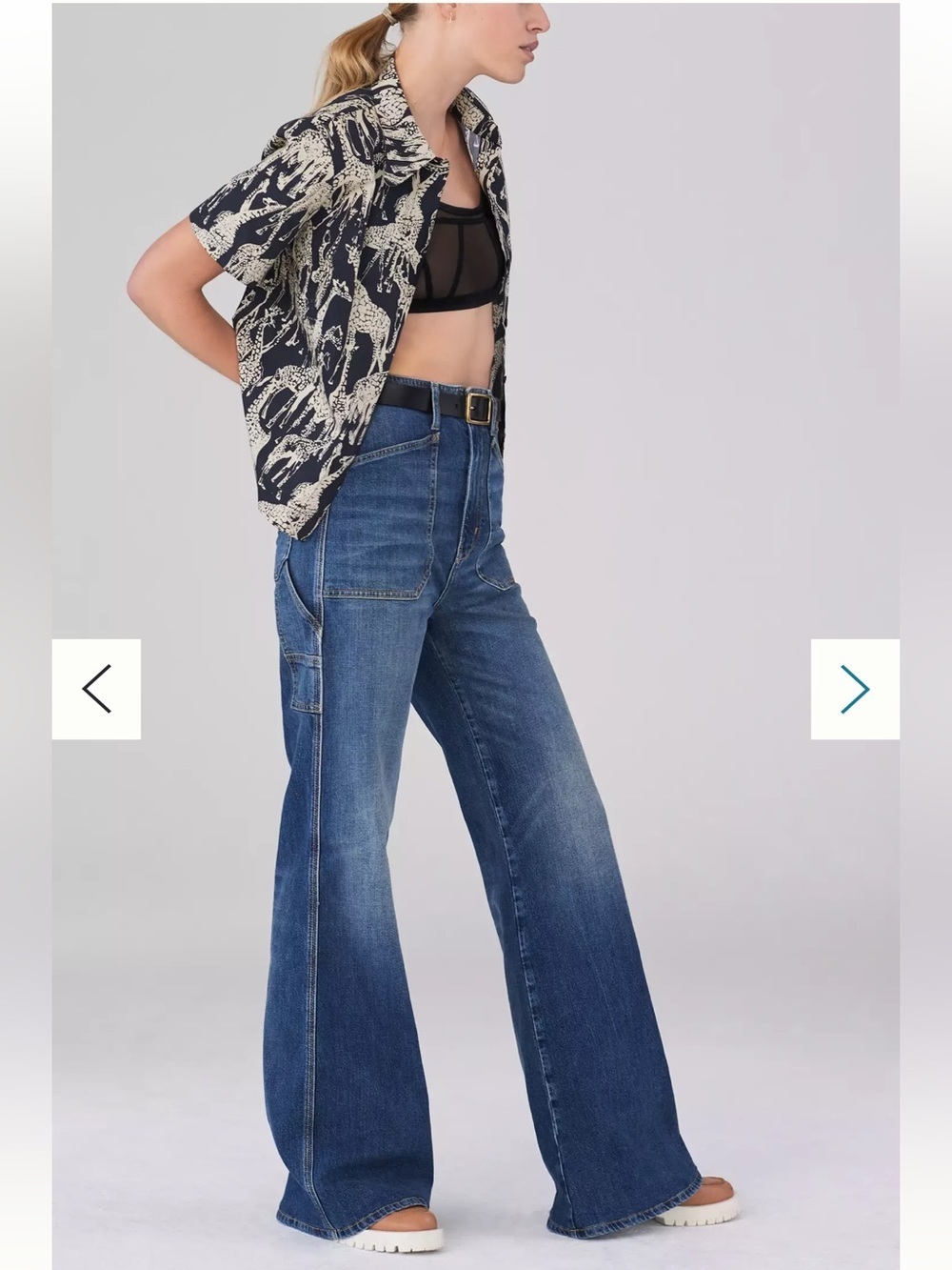 Anthropologie Pilcro The Carpenter Wide-Leg Jeans - 25 Waist - Picture 6 of 15